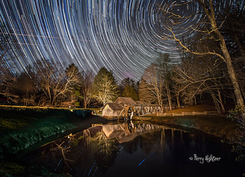 Star Trails Mabry Mill By Terry Aldhizer